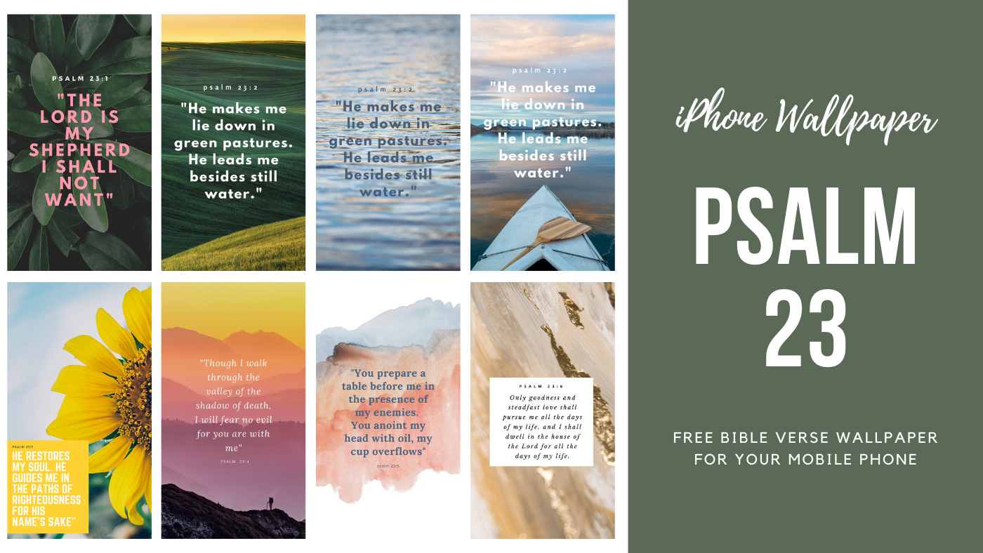 Bible Verse Wallpaper Download of Psalm 23