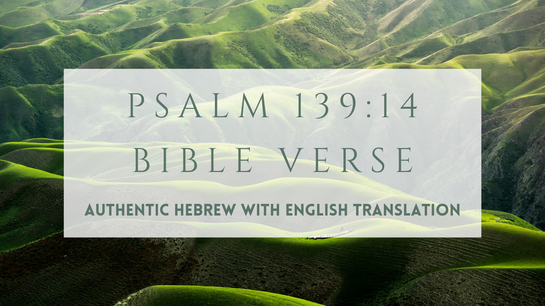 Psalm 139:14 - Authentic Hebrew with Full English Translation