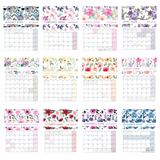 2026 (Jan-Dec) Jewish Wall Calendar with Jewish & US Holidays - Floral Edition