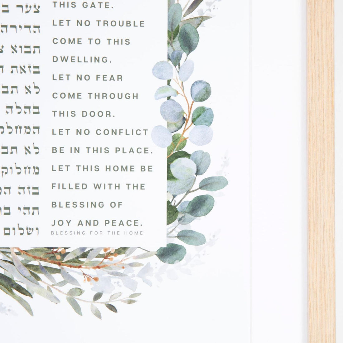 Hanukkah Blessing Art Print | Menorah Lighting Prayer | Chanukah Bracha ...