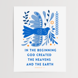In the Beginning Art - Peace Dove (Genesis 1:1)