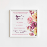 Personalized Hebrew Naming Certificate – Floral Hebrew Name Art for Girls