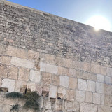 Sunrise over the Western Wall, the Kotel