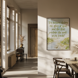 Psalm 19:1 - The Heavens Declare the Glory of God, Watercolor Wall Art Print