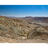Ramon Crater Israel Landscape Print | Negev Desert Wall Art | Israel Nature Photography | Modern Travel Decor | Neutral Earth Tone Wall Art