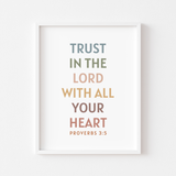 Trust in the Lord Proverbs 3:5 Wall Art