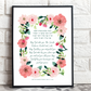 Personalized Blessing for Daughter - Floral