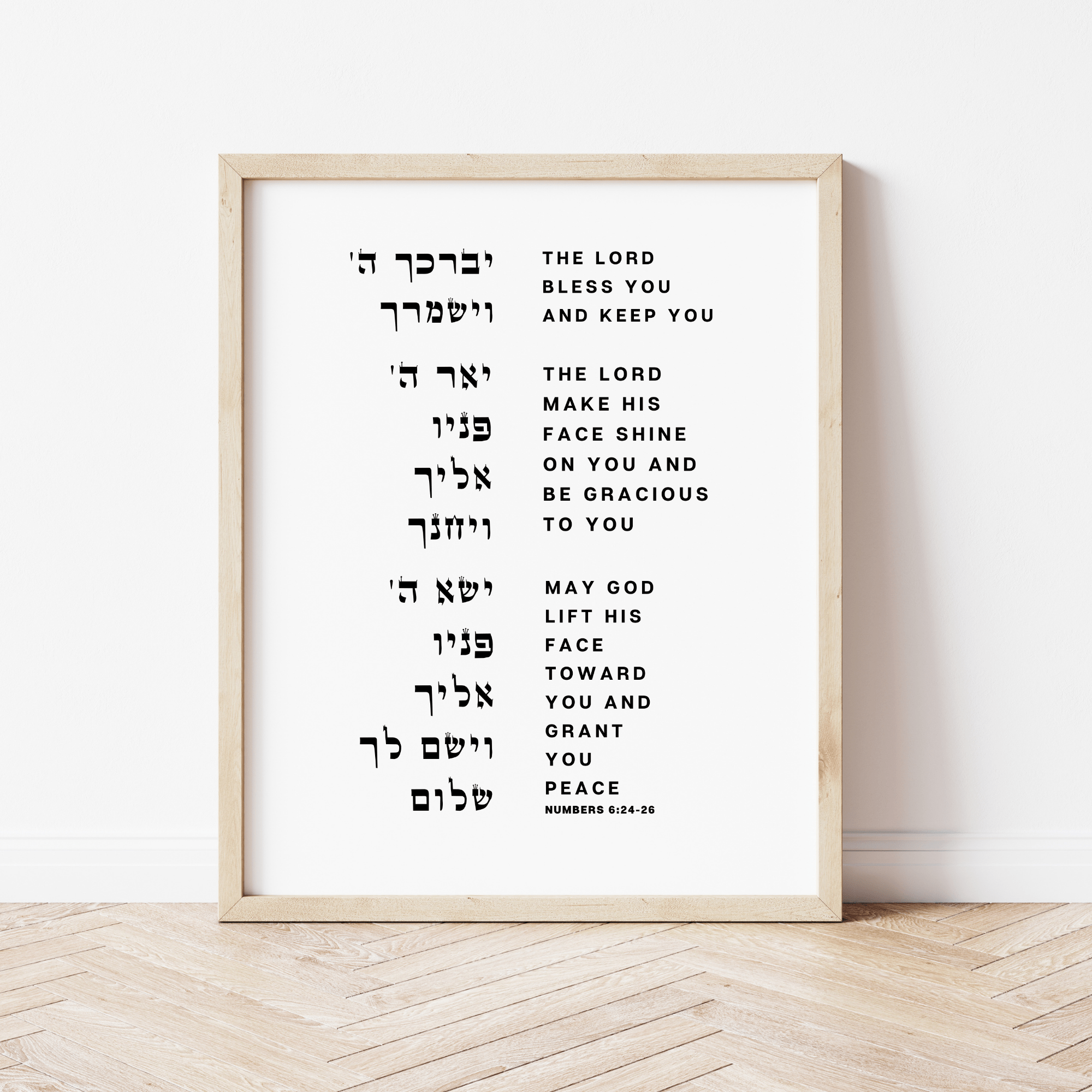 Priestly Blessing The Lord Bless You And Keep You Bible Verse Wall Art ...