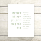 The Verse Psalm 112:7