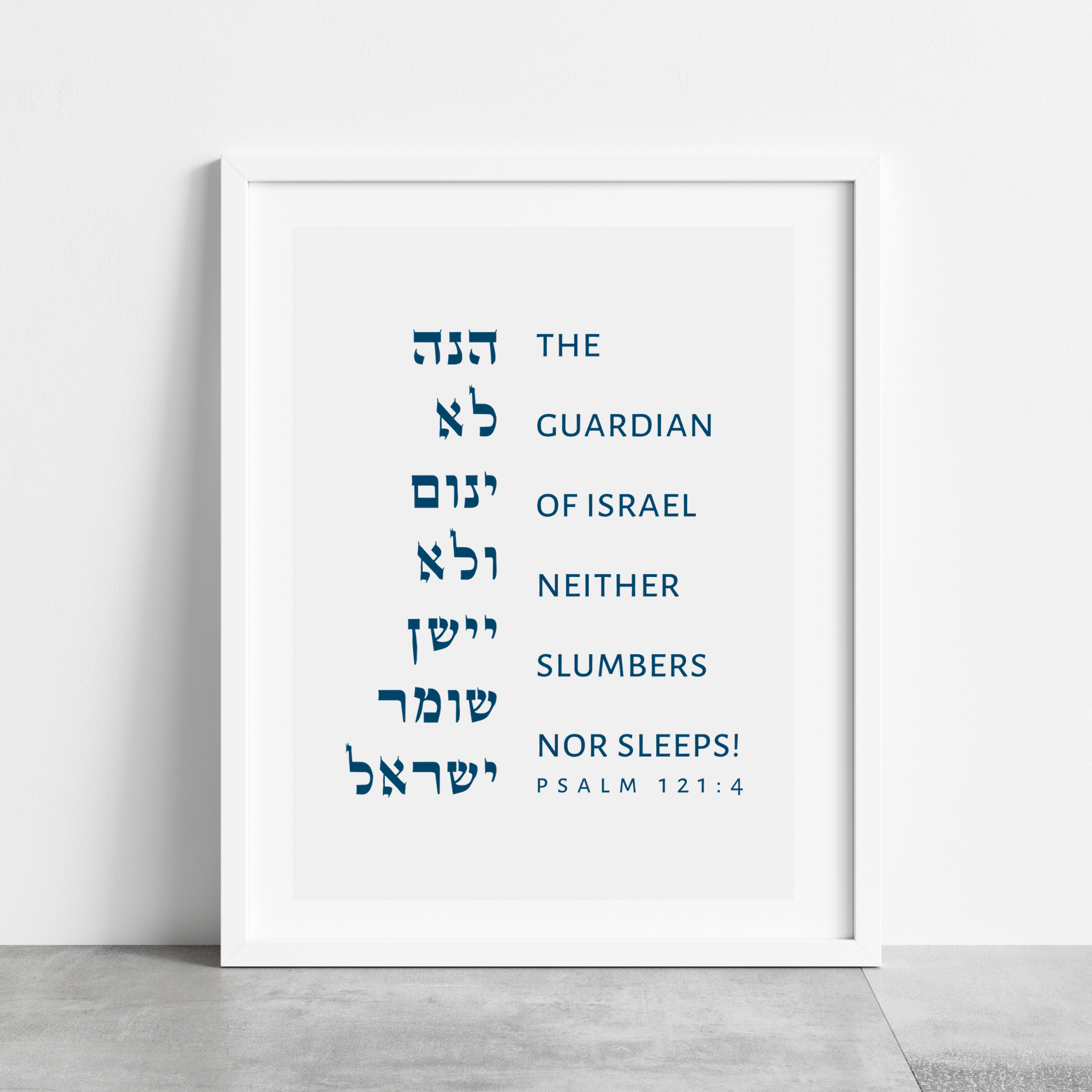 The Verse Psalm 121:4