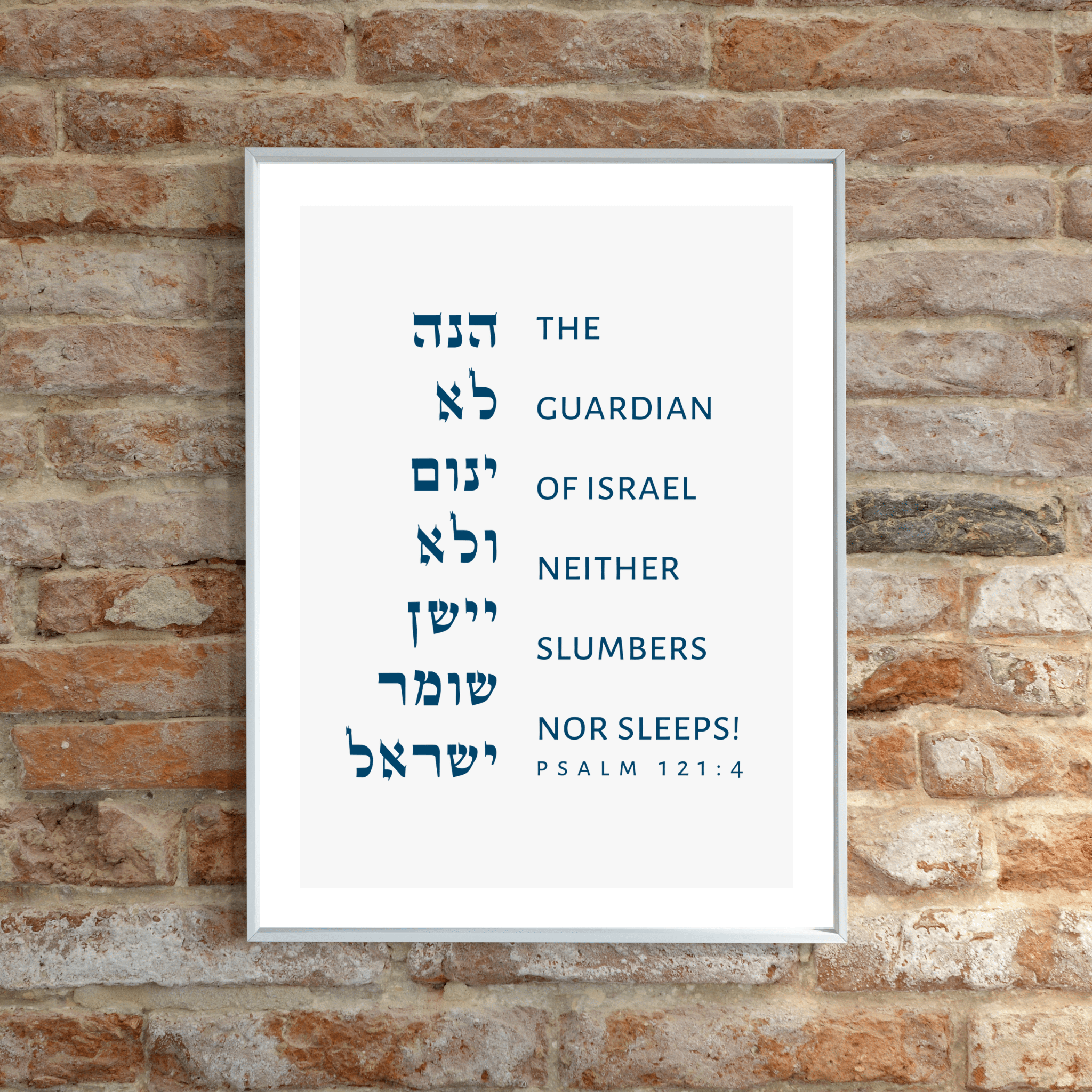 The Verse Psalm 121:4
