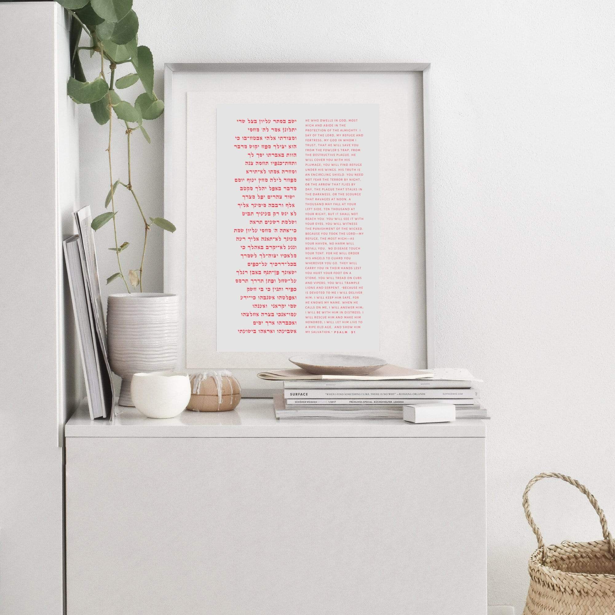 The Verse Psalm 91- Large 11x17