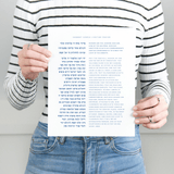 The Verse Shabbat Candle Lighting Blessing Shabbat Candle Lighting Bracha |  Jewish Art & Gifts