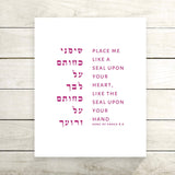 The Verse Song of Solomon 8:6 Song of Solomon 8:6 | Wedding & Anniversary Gift, Valentine's Day Gift
